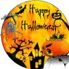 Scary Pumpkin Head and spider
